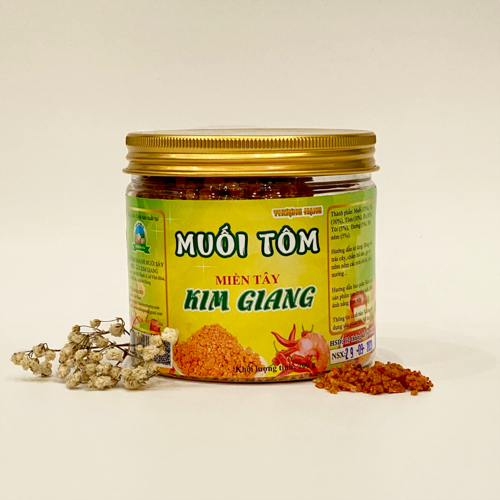 Muối Tôm Miền Tây Kim Giang - Hủ 200gr